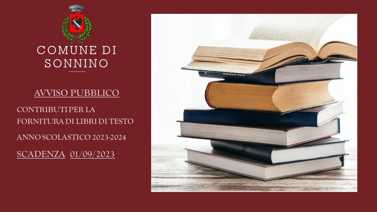 LA FORNITURA TOTALE O PARZIALE DEI LIBRI DI TESTO E DI
SUSSIDI DIDATTICI DIGITALI PER L’ANNO SCOLASTICO 2023-2024 
AI SENSI DELL’ART. 27, LEGGE 23.12.1998, N.448